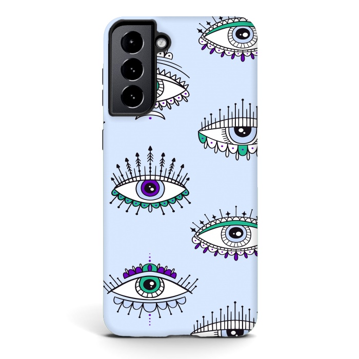 Galaxy S21 StrongFit evil eyes by haroulita