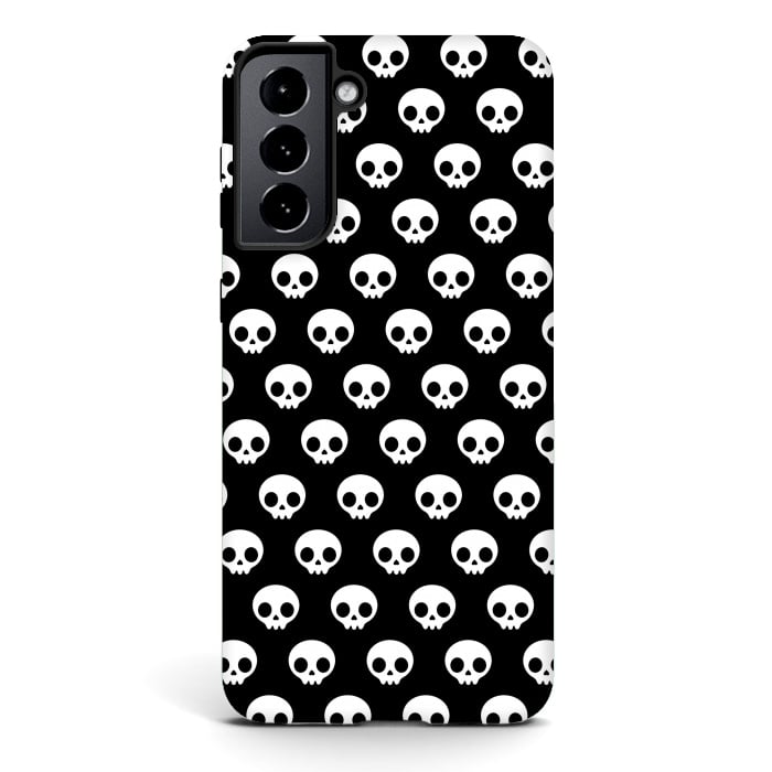 Galaxy S21 plus StrongFit Cute skulls by Laura Nagel