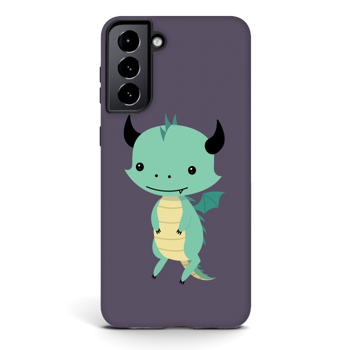 Galaxy S21 StrongFit Cute dragon by Laura Nagel
