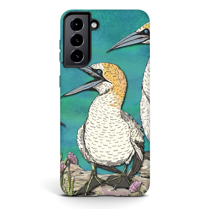 Galaxy S21 StrongFit Gannet Chat by Lotti Brown