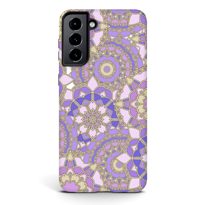Galaxy S21 StrongFit Purple mosaic by Julia Badeeva