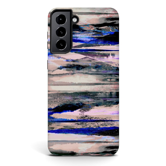 Galaxy S21 StrongFit Stylised mountain landscape painting by Oana 