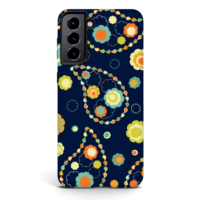 Galaxy S21 plus StrongFit ethnic floral print  4 by MALLIKA