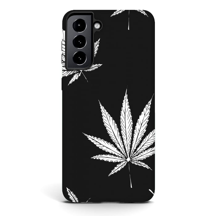 Galaxy S21 plus StrongFit marijuana leaf by haroulita