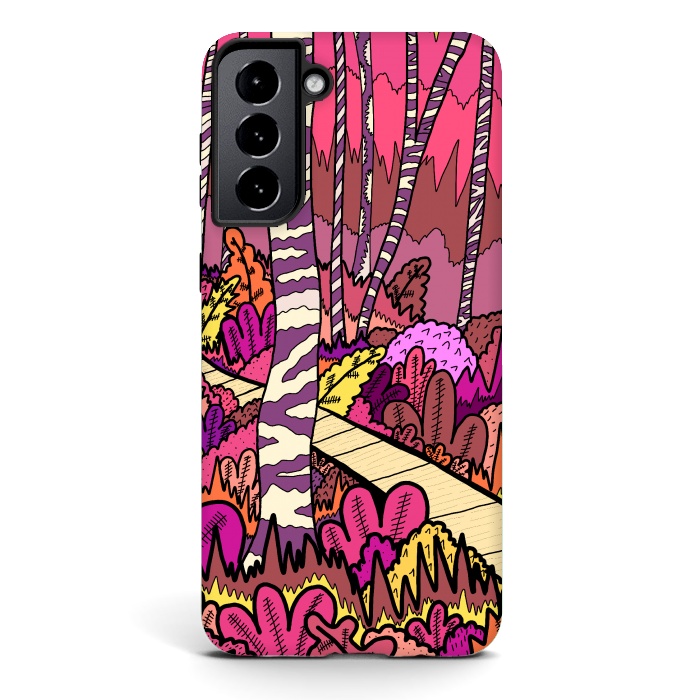 Galaxy S21 StrongFit The pink forest walk by Steve Wade (Swade)