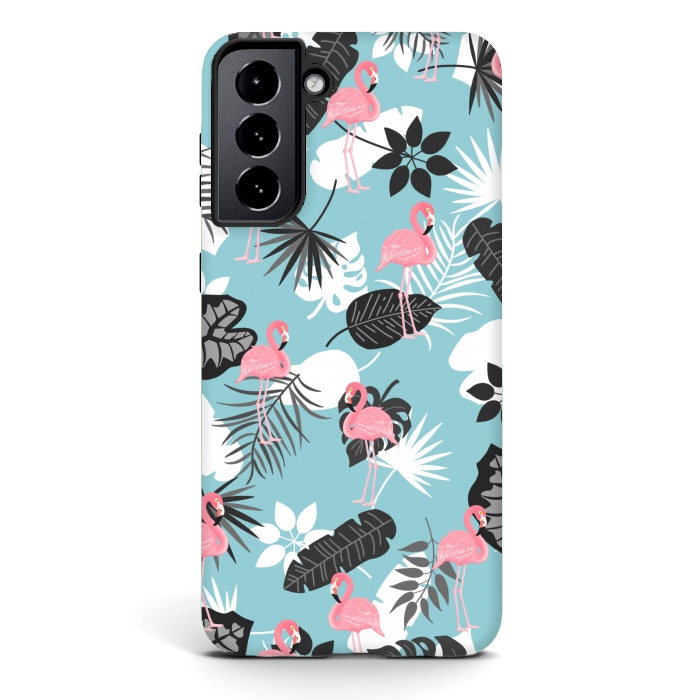 Galaxy S21 StrongFit Pink flamingo by Jms