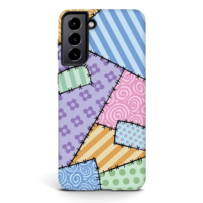 Galaxy S21 StrongFit Patchwork by Laura Nagel