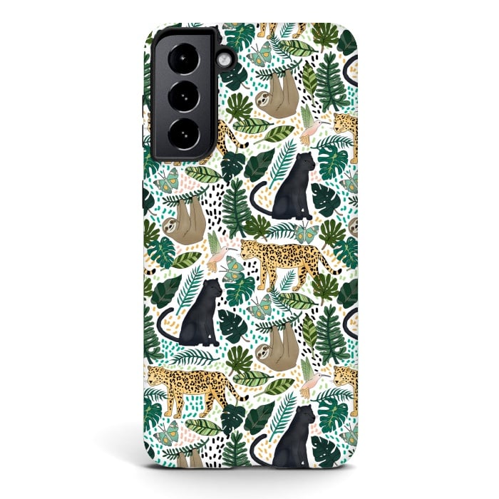 Galaxy S21 StrongFit Emerald Forest Animals by Tangerine-Tane