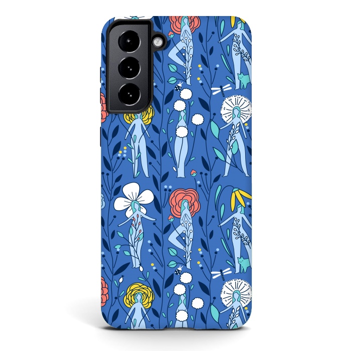 Galaxy S21 StrongFit Springtime floral women design by Anna Alekseeva