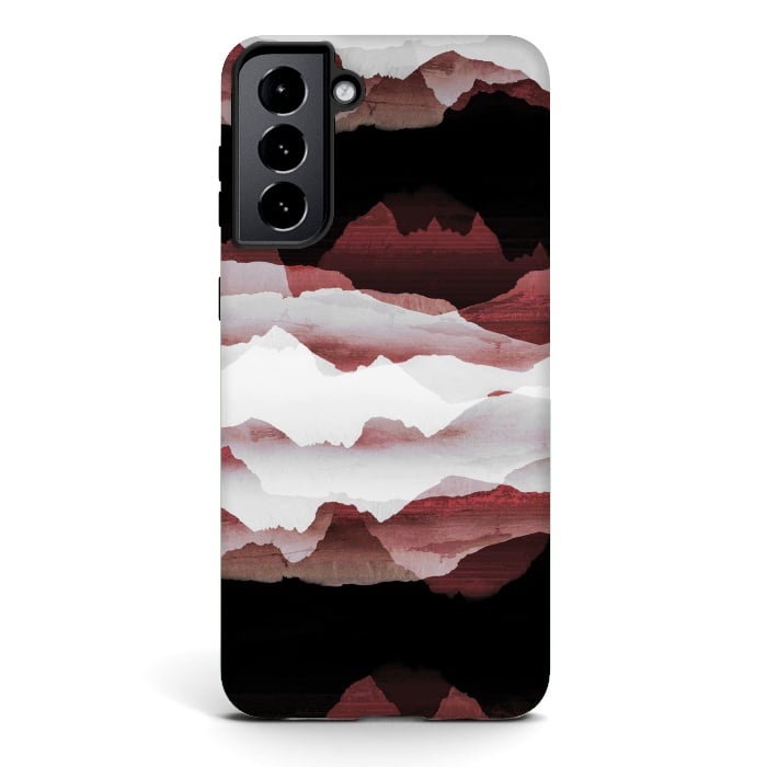 Galaxy S21 StrongFit Faded copper mountains by Oana 