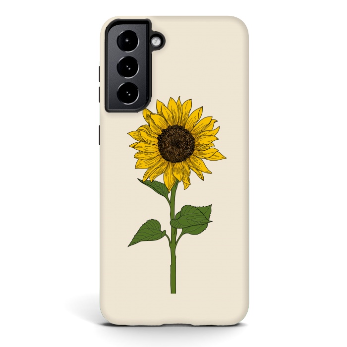 Galaxy S21 StrongFit Sunflower by Jms