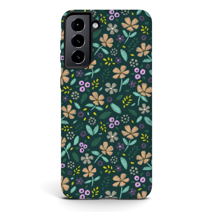 Galaxy S21 StrongFit Wildflowers by Tishya Oedit