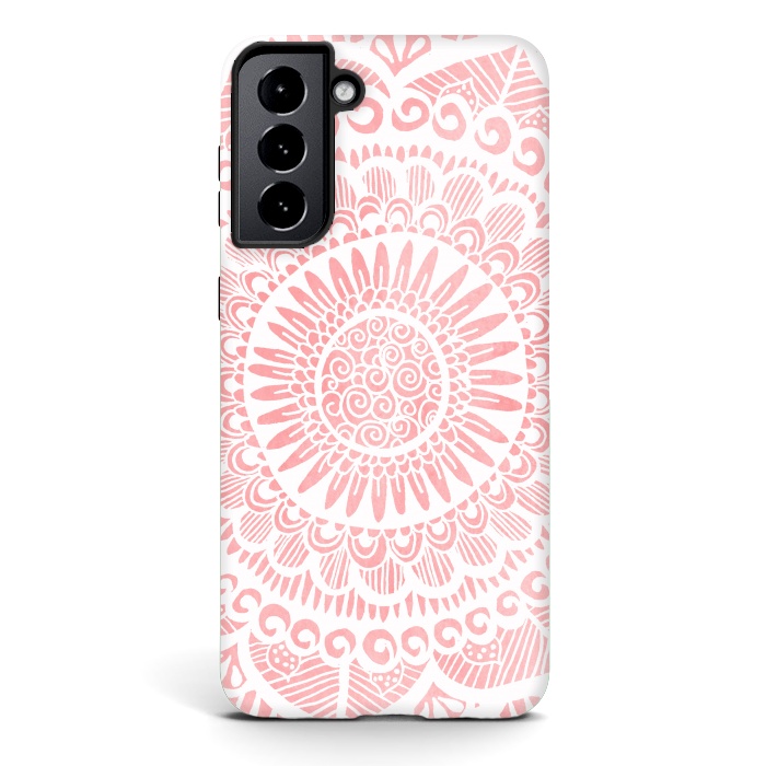 Galaxy S21 StrongFit Blush Lace by Tangerine-Tane