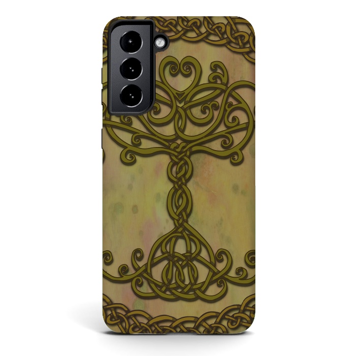 Galaxy S21 StrongFit Celtic Tree of Life I by Lotti Brown