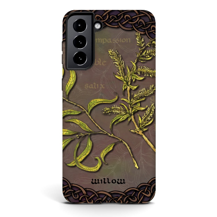 Galaxy S21 StrongFit Celtic Willow by Lotti Brown