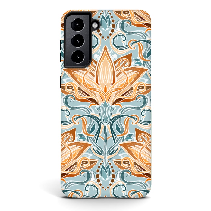 Galaxy S21 plus StrongFit Autumn Afternoon Art Nouveau  by Micklyn Le Feuvre