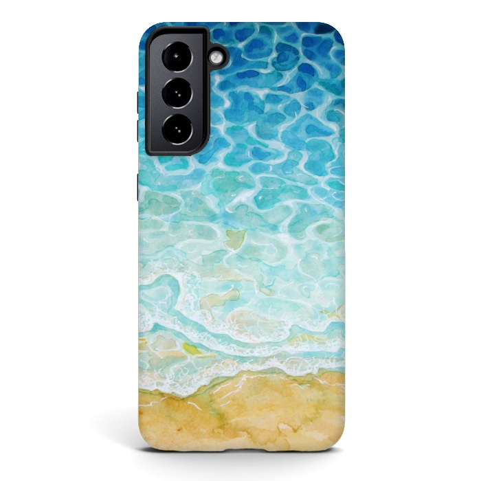 Galaxy S21 StrongFit Watercolor Sea G564 by Medusa GraphicArt