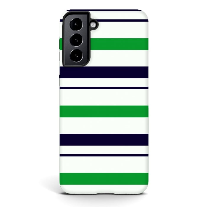 Galaxy S21 StrongFit Green White by TMSarts