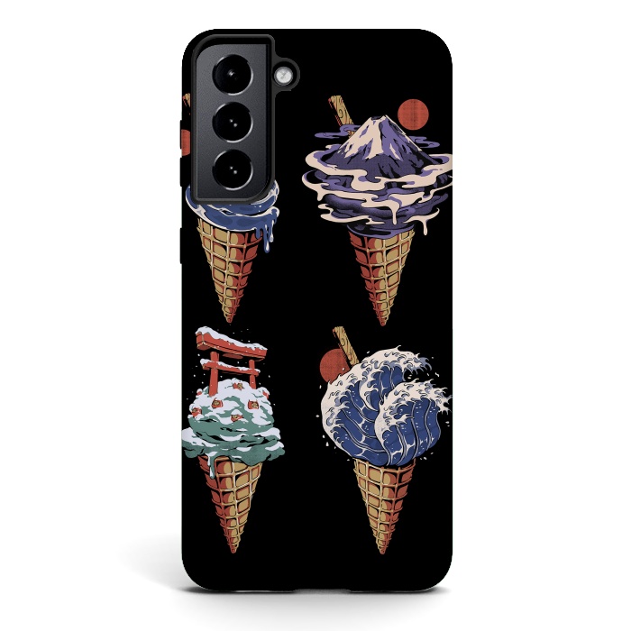 Galaxy S21 StrongFit Japanese Ice Creams by Ilustrata