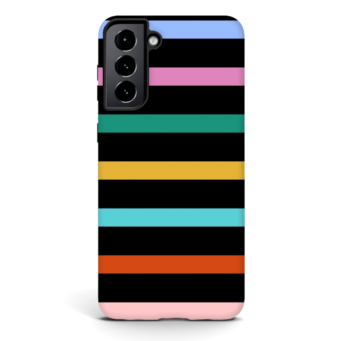 Galaxy S21 StrongFit Colored Stripes by TMSarts