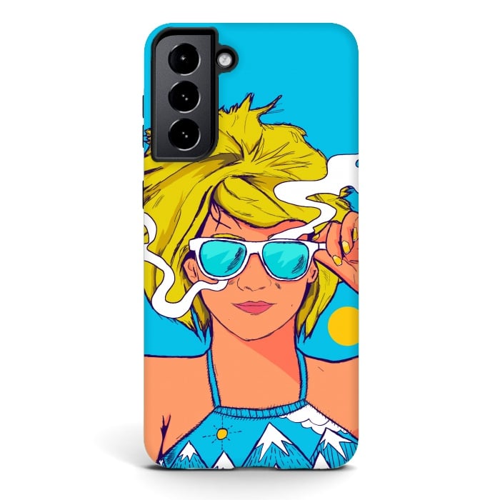 Galaxy S21 StrongFit The summer girl by Steve Wade (Swade)