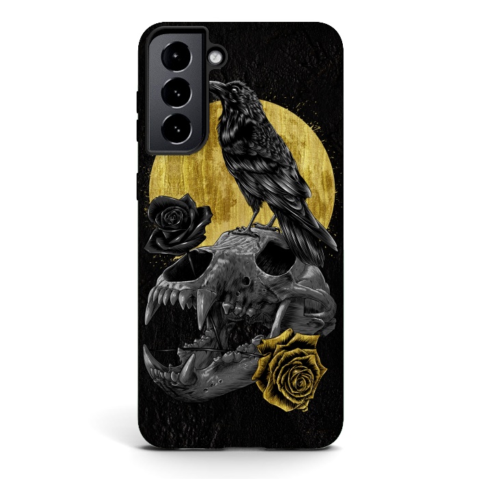 Galaxy S21 plus StrongFit Skull Crow by Alberto