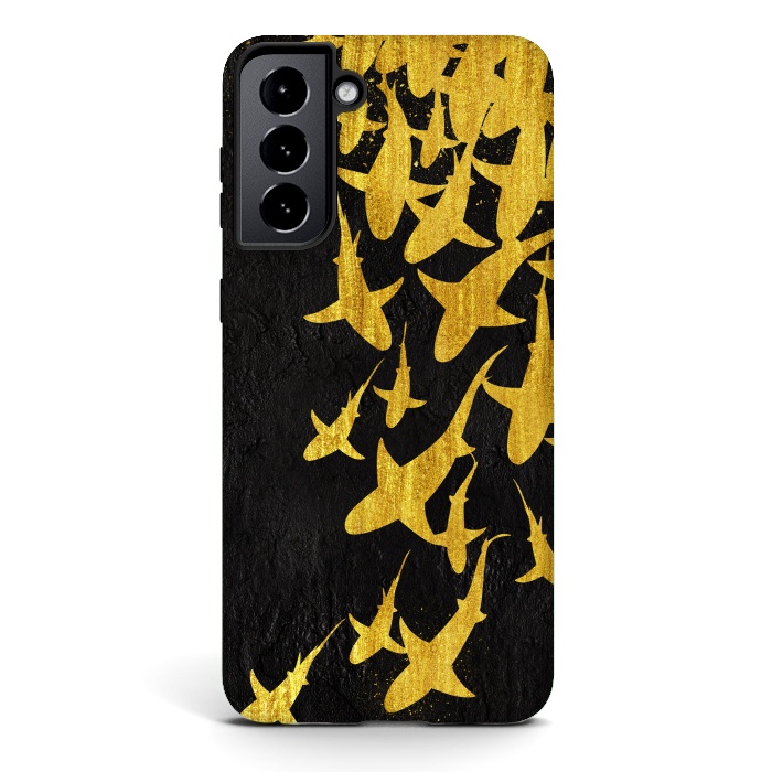 Galaxy S21 StrongFit Golden Sharks by Alberto