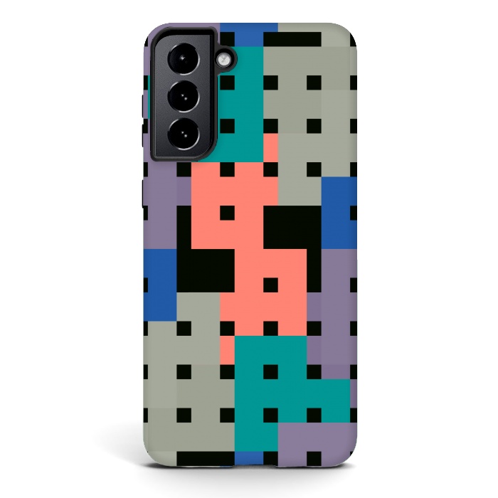 Galaxy S21 plus StrongFit Geo Repeat Squares by TMSarts
