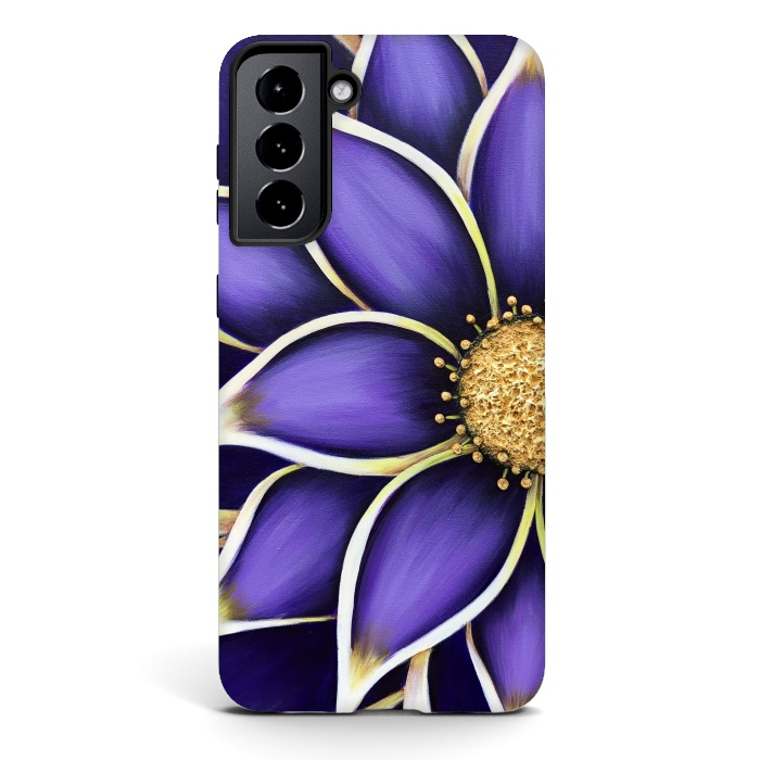 Galaxy S21 StrongFit Purple Passion II by Denise Cassidy Wood
