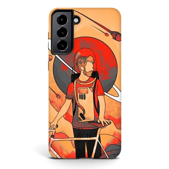 Galaxy S21 StrongFit A traveller of Mars by Steve Wade (Swade)