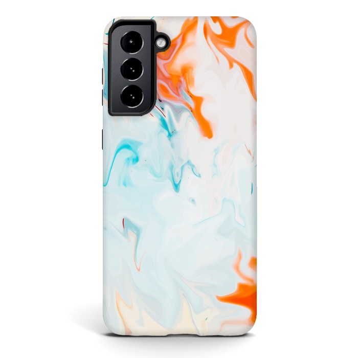 Galaxy S21 plus StrongFit Abstract Marble-I by Creativeaxle