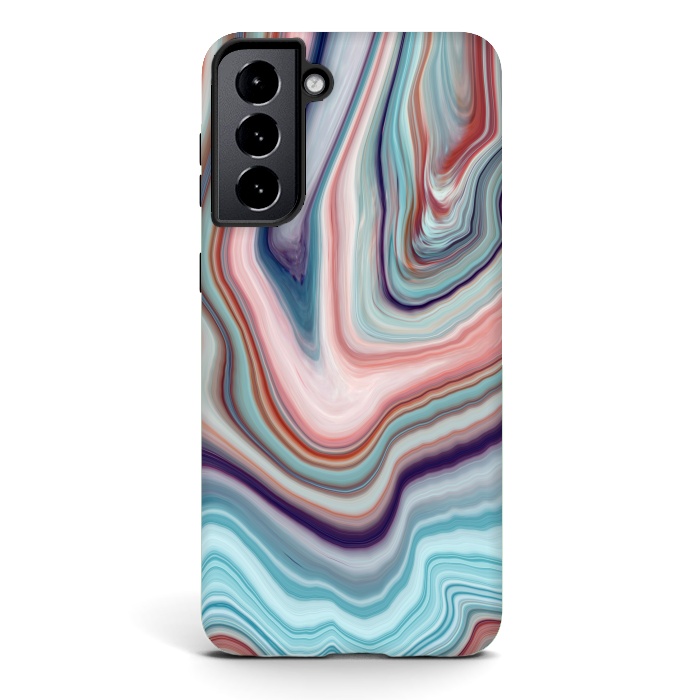 Galaxy S21 StrongFit Abstract Marble Design VI by ArtsCase