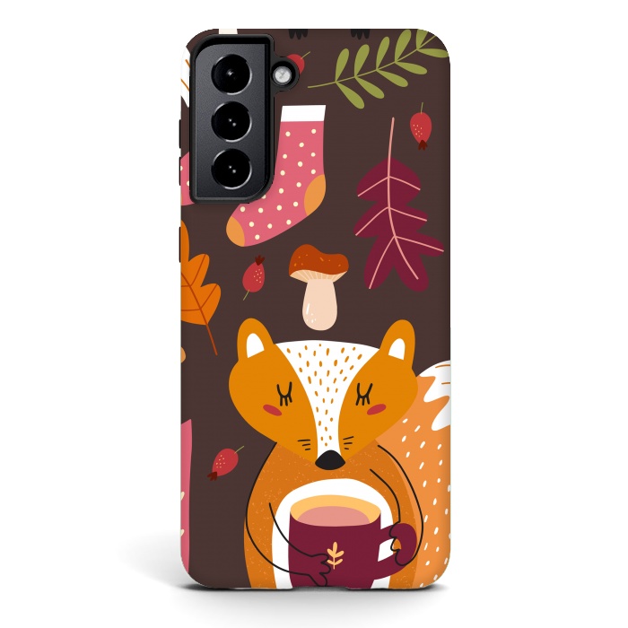 Galaxy S21 plus StrongFit Autumn Forest by ArtsCase