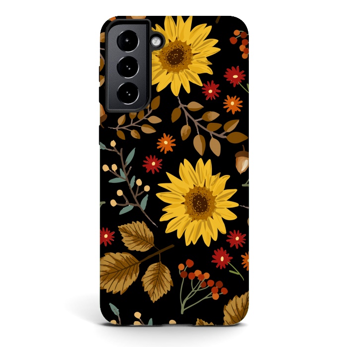 Galaxy S21 StrongFit Autumn Sunflowers II by ArtsCase