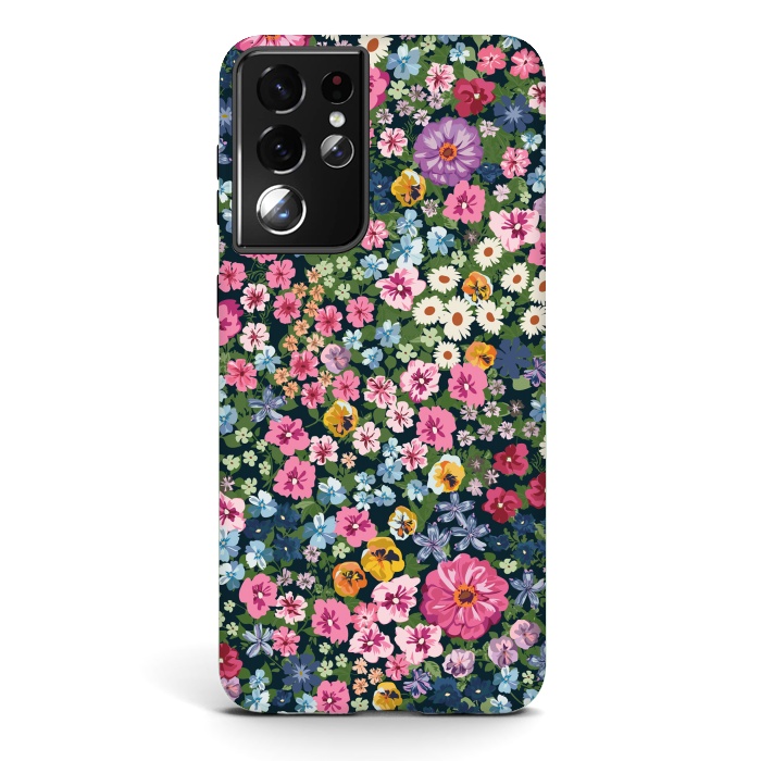 Galaxy S21 ultra StrongFit Beatiful and Cute Flowers in Different Colors XI by ArtsCase