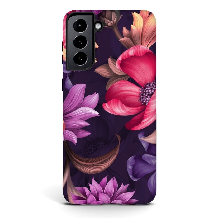 Galaxy S21 StrongFit Botanical Floral illustration by ArtsCase