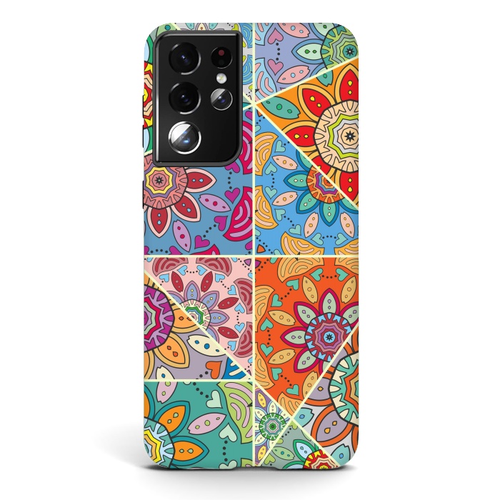 Galaxy S21 ultra StrongFit Decorative Elements with Mandalas Designs by ArtsCase