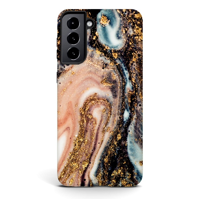 Galaxy S21 plus StrongFit Golden Turn Artistic Design by ArtsCase