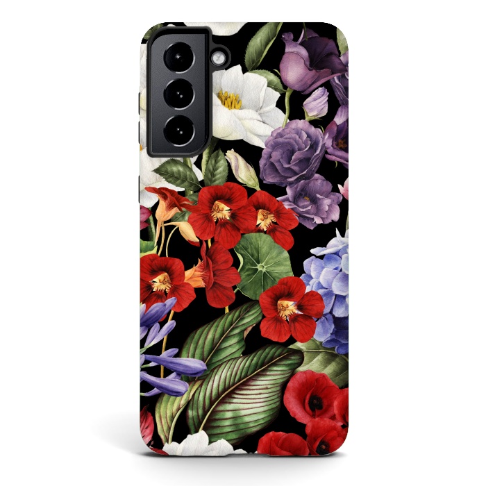 Galaxy S21 StrongFit Design Floral Pattern II by ArtsCase