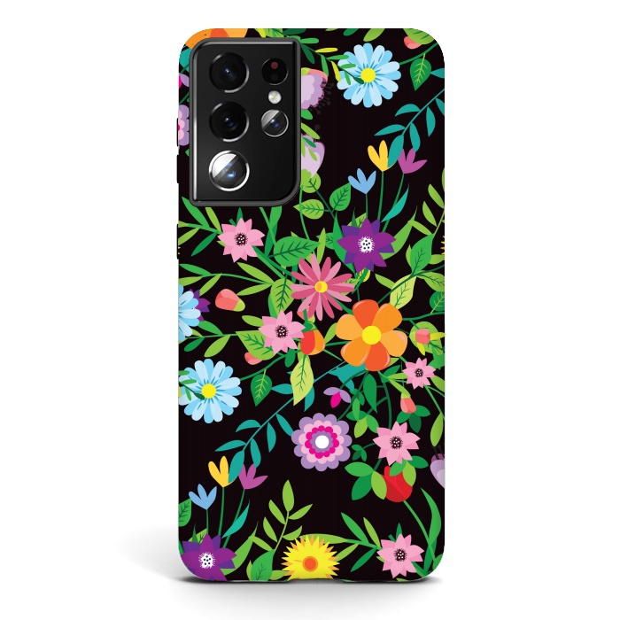 Galaxy S21 ultra StrongFit Pattern Doodle Spring by ArtsCase