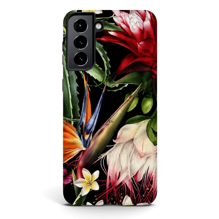 Galaxy S21 StrongFit Tropical Design Flowers 000 by ArtsCase