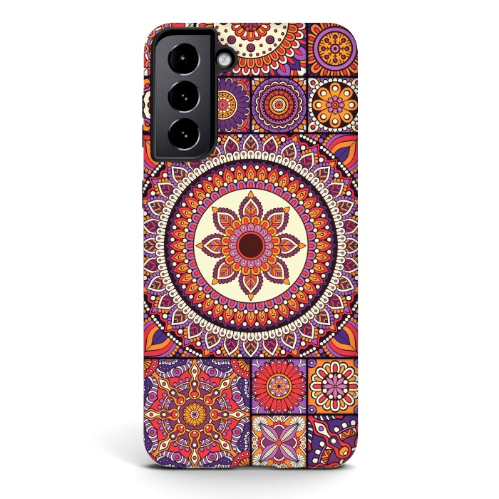 Galaxy S21 plus StrongFit Mandala Pattern Design with Period Decorative Elements by ArtsCase