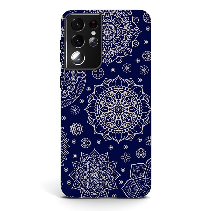 Galaxy S21 ultra StrongFit Mandala Pattern with Vintage Decorative Elements by ArtsCase