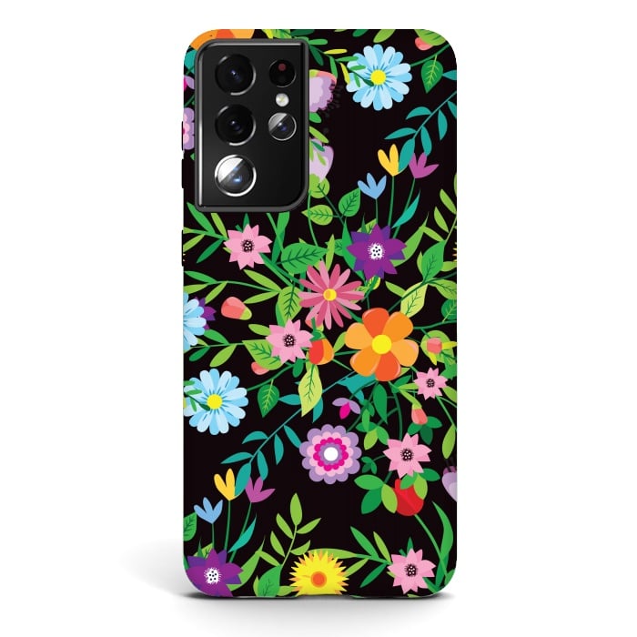 Galaxy S21 ultra StrongFit Patterns Doodle Spring XI by ArtsCase