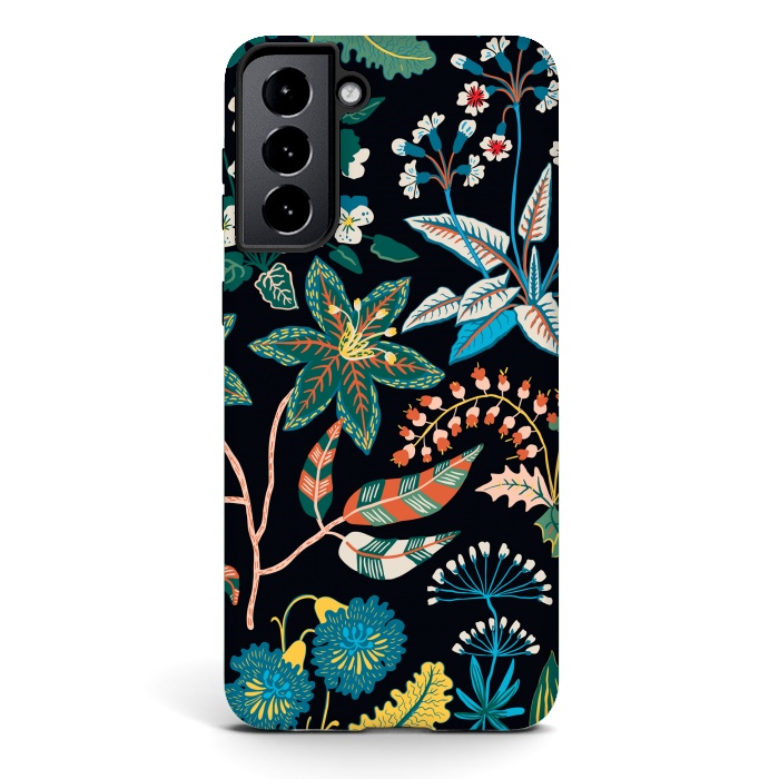 Galaxy S21 plus StrongFit Randomly Scattered Botanical Motifs by ArtsCase