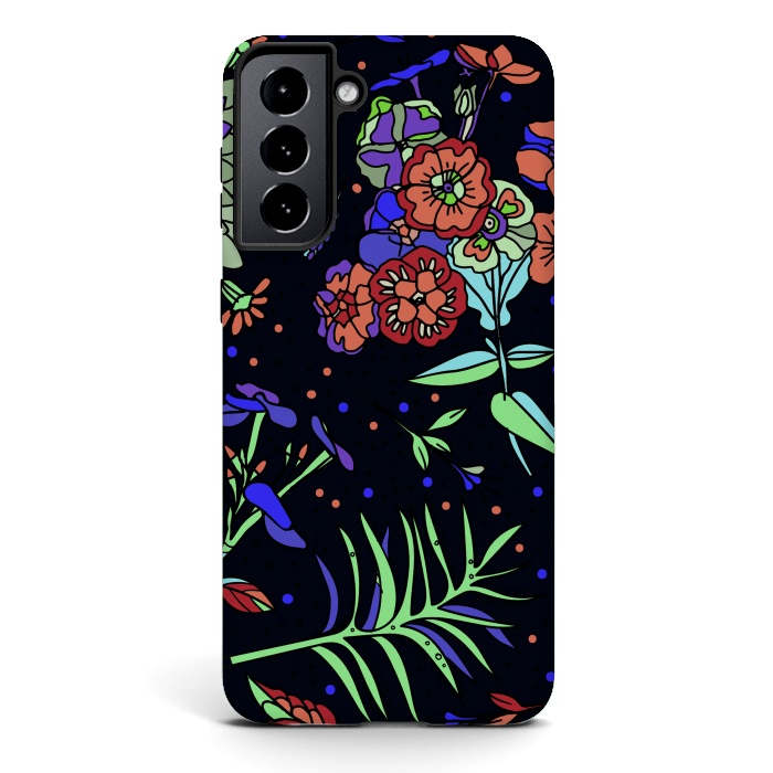 Galaxy S21 StrongFit Seamless Floral Pattern 333 by ArtsCase