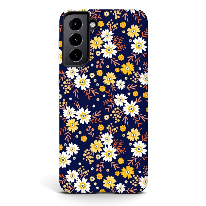 Galaxy S21 StrongFit Small Multicoloured Flowers by ArtsCase
