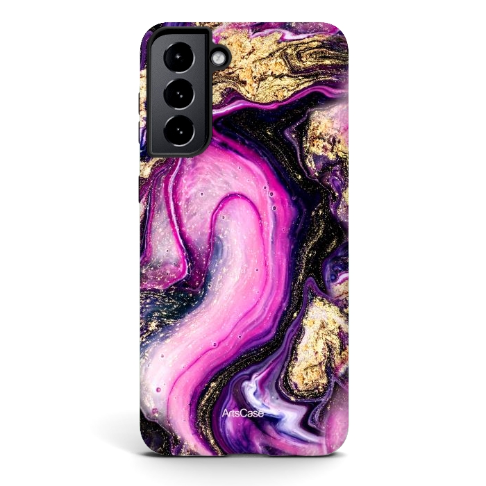 Galaxy S21 StrongFit Violet Marble Design Pattern by ArtsCase