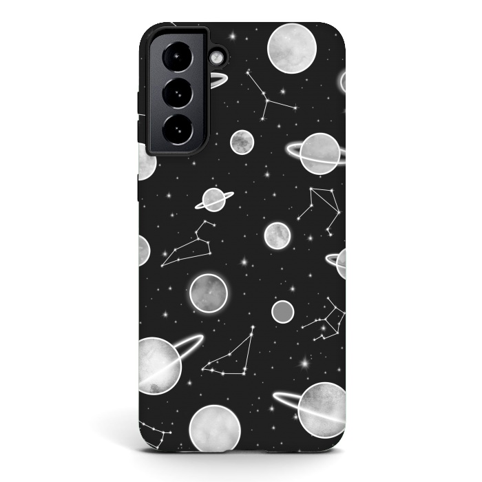 Galaxy S21 plus StrongFit Aesthetic black&white space by Jms