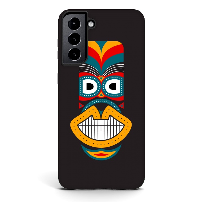 Galaxy S21 StrongFit Colorful Tikki by TMSarts